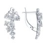 Серьги из серебра с фианитами (Арт.94020340)