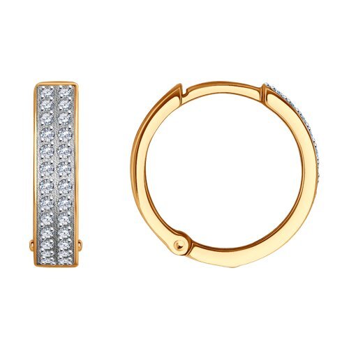Серьги из золота с фианитами (Арт.0200142)