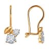Серьги из золота с фианитами (Арт.026836)