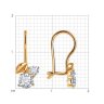 Серьги из золота с фианитами (Арт.026836)