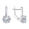 Серьги из серебра с фианитами (Арт.94023356)