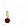 Подвеска золотая пробы 585 с гранатом (Арт.73-00146)
