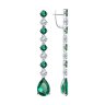 Серьги из серебра с фианитами (Арт.94025749)