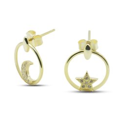 Серьги Серебряные крылья (Арт.022027851gp_kubcirkonii)