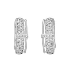 Серьги из серебра с куб. цирконием (Арт.cz-e01699-x-w-w-x-w)