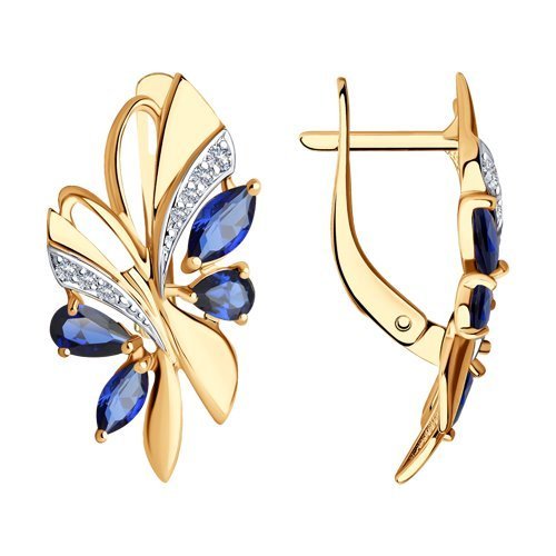 Серьги золотые пробы 585 (Арт.724992)