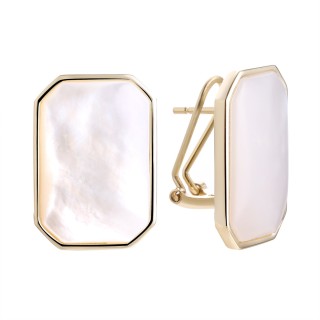 Серьги с жемчугом «Gravity Shine» серебро 925 Fresh Jewelry (арт.PI-E04250-X-L-PN-X-X)