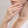 Кольцо из комбинированного золота с бриллиантами (Арт.1014112-01)