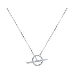 Колье из серебра с фианитами (Арт.94070717)