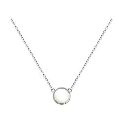 Колье из серебра с лунным камнем (Арт.83070041)