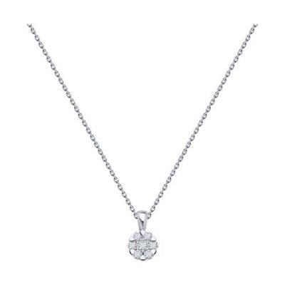 Колье из белого золота с бриллиантами (Арт.1070262-3)