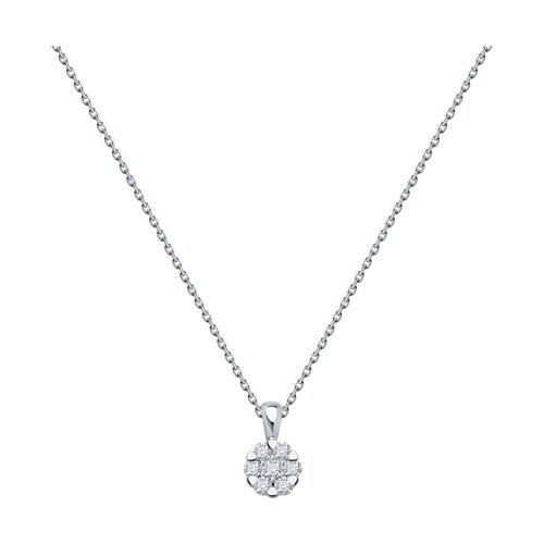 Колье из белого золота с бриллиантами (Арт.1070262-3)