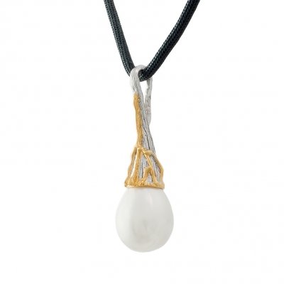 Серебряный кулон BEAVERS с перламутром 3124perl