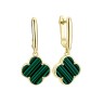 Серьги серебряные с малахитом «Fresh Lucky Large» Sokolov (арт.TC-E02028-X-L-Mal-X-X)