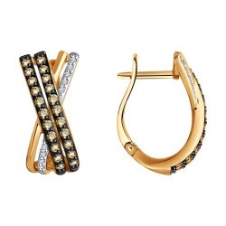 Серьги из золота с бриллиантами (Арт.1022269)