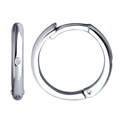 Серьги из серебра с бриллиантами (Арт.94-220-02035-1)