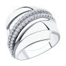 Кольцо из серебра с фианитами (Арт.94-110-00425-1)