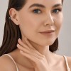 Серьги из серебра с фианитами «Изысканный Бант» Соколов (арт.9417)