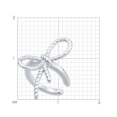 Серьга из серебра (Арт.94170409)