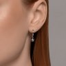 Серьги из серебра с фианитами (Арт.94026516)