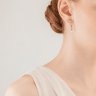 Coeur de lion пусеты grey-gold la_5027_21-1216