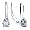 Серьги из серебра с фианитами (Арт.94-120-01555-1)
