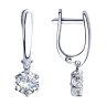 Серьги из серебра с фианитами (Арт.94-121-01640-1)