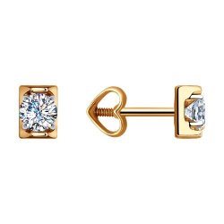 Серьги из золота с фианитами (Арт.51-122-00700-2)
