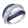 Кольцо из серебра с фианитами (Арт.94013806)