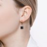 Серьги из золота с бриллиантами и керамическими вставками (Арт.6025122)