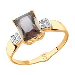Кольцо золотое пробы 585 с ситаллом (Арт.715391)