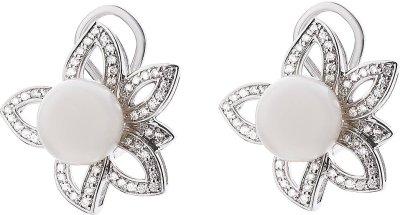 Серьги с бриллиантами и жемчугом «Esprit Riviera 09» из белого золота, Feraud (арт.SI311GNB2)