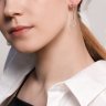 Серьги из серебра с фианитами (Арт.94025750)