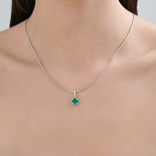 Подвеска из серебра с малахитом (Арт.83030349)