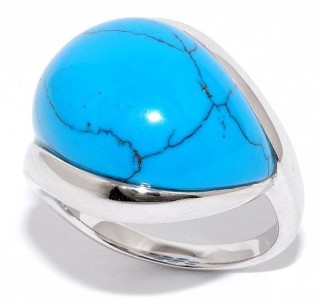 Кольцо серебряное с бирюзой «Крылья» Nature Chic, MyJewels (арт.21sr0936-97_biryuzapr)