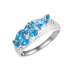 Кольцо из серебра с фианитом (Арт.cz-r01704-x-w-sb-x-w)