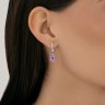 Серьги из серебра с аметистами (Арт.92023188)
