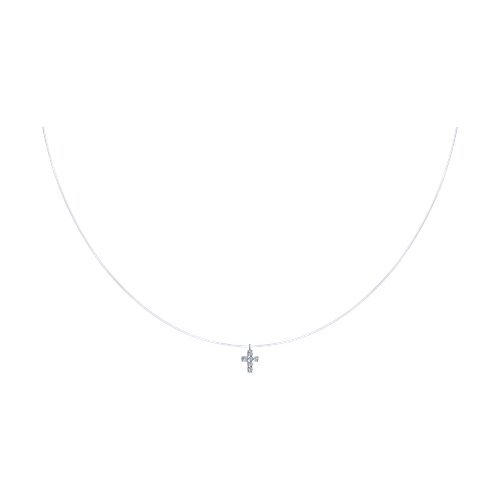 Колье из серебра с фианитами (Арт.94070605)