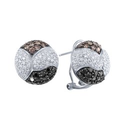 Серьги из белого золота с бриллиантом (Арт.e21057c_db_dn_wg)