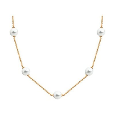 Колье золотое с жемчугом «Нежность линий» Соколов (арт.797021)