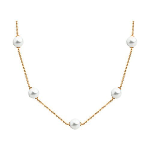 Колье золотое с жемчугом «Нежность линий» Соколов (арт.797021)