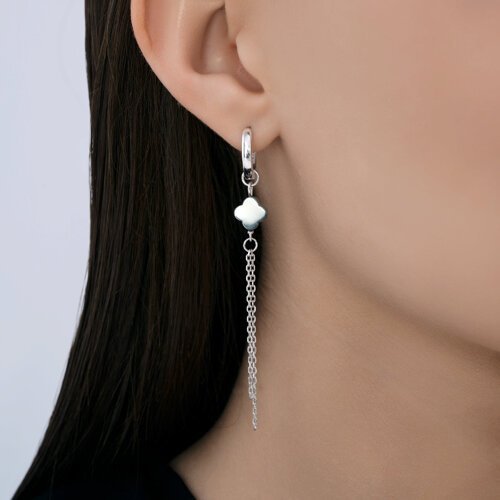 Серьги из серебра с гематитом «Ночная феерия» Соколов (арт.94-321-00034-1)