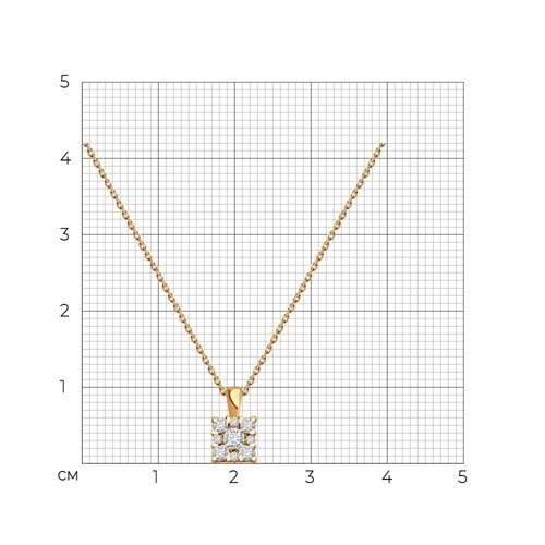 Колье из золота с бриллиантами (Арт.1070263)