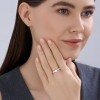 Кольцо из серебра с фианитом «Сияние вечности» Соколов (арт.94014636)