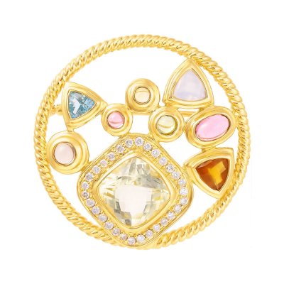 Брошь из золота с бриллиантом (Арт.n11456_1_ygdwmc_am_yg)