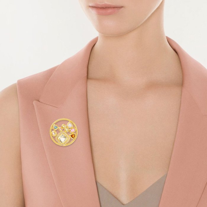 Брошь из золота с бриллиантом (Арт.n11456_1_ygdwmc_am_yg)