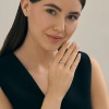 Кольцо из белого золота с бриллиантами «Линия Вечности» Соколов (арт.1110270-3)