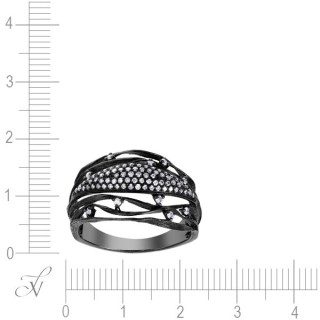 Кольцо из золота с бриллиантами «Тайна Ночи» JVG (арт.R46971A1S14WB002)