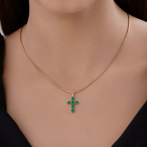 Подвеска из золота с изумрудами (Арт.3030214)