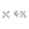 Серьги из серебра с бриллиантами (Арт.94-222-02036-1)